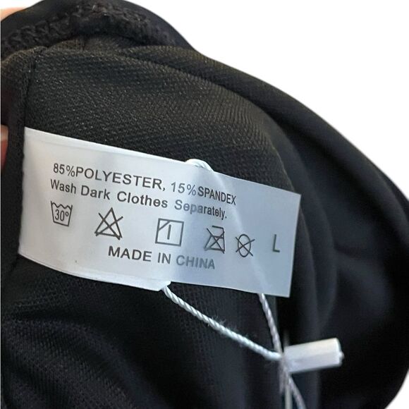 Yonique Black Swim Tankini with Elastic Hem - Picture 7 of 8